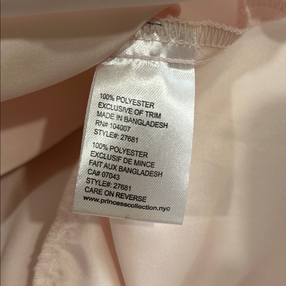 American Princess Girls Toddler Dress Beautiful Fancy Light Pink, Gold, & White - Picture 7 of 13